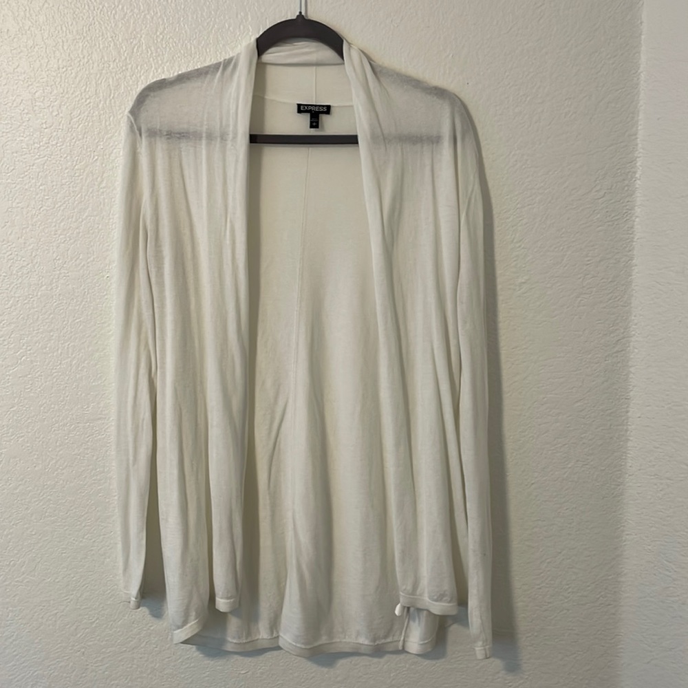 White Express Cardigan